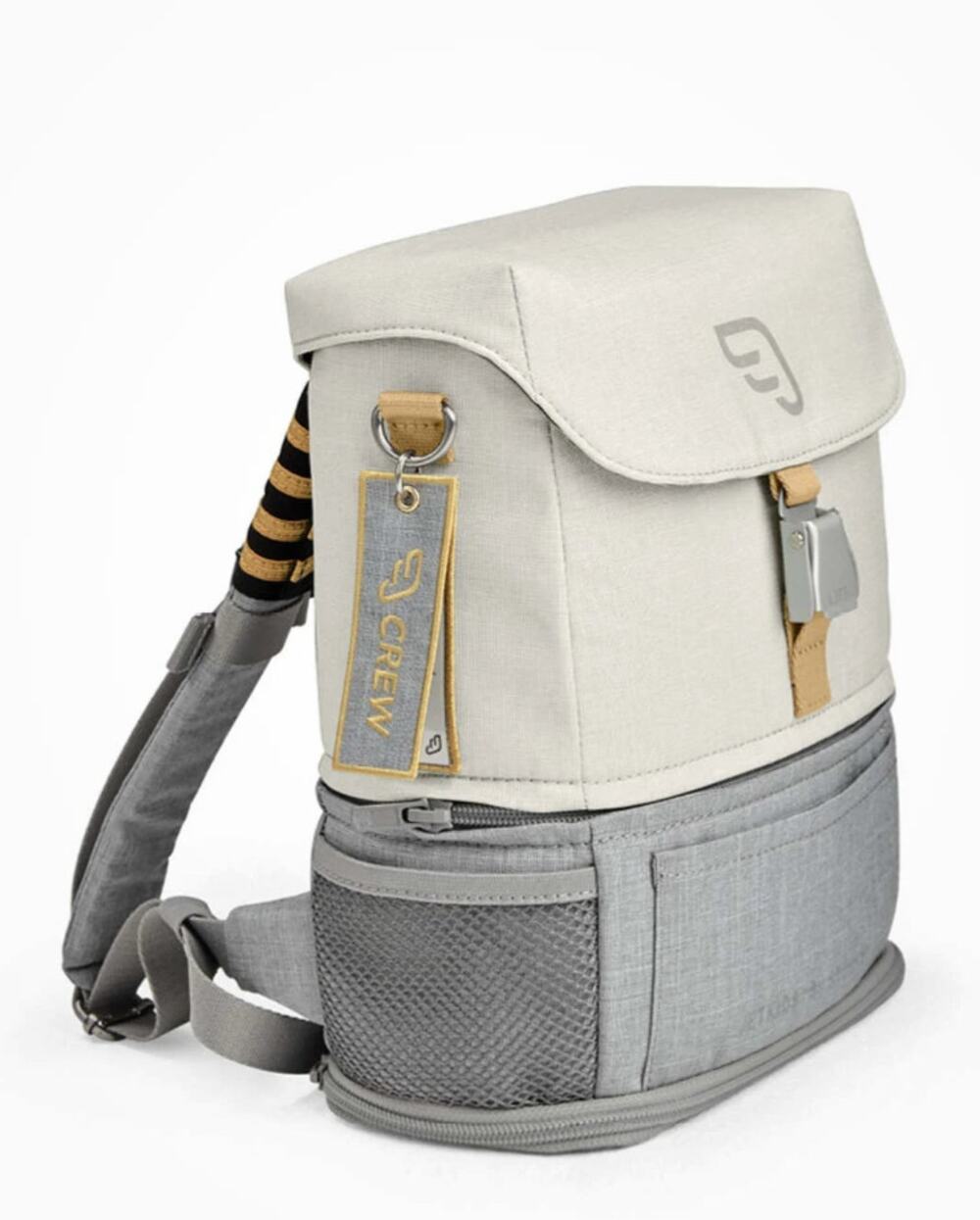 STOKKE JetKids Crew Backpack White with Gray Travel Pilot Bag NEW